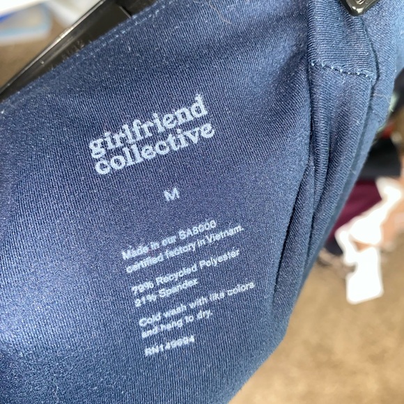 Girlfriend Collective Compressive High Rise Leggings in Navy Blue - Picture 8 of 8